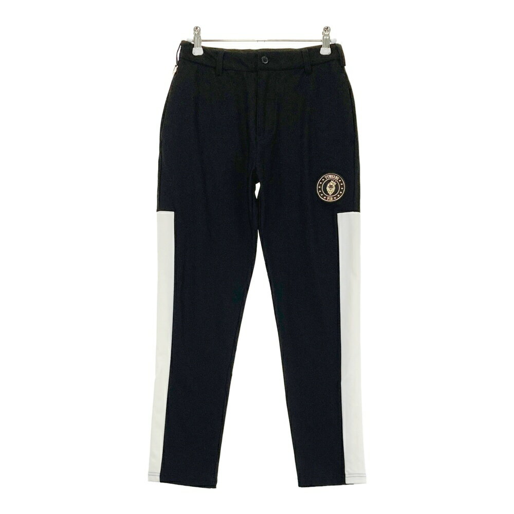 V12 ヴィトゥエルヴ 2023年モデル ストレッチ裏起毛パンツ ブラック系 O 【中古】ゴルフウェア レディース