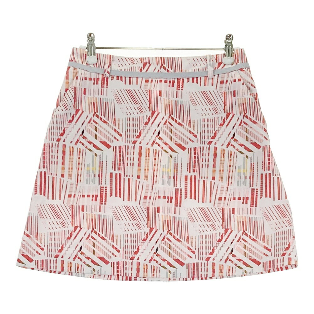 LANVIN SPORT ランバン スポール スカート 総柄 ホワイト系 36 【中古】ゴルフウェア レディース