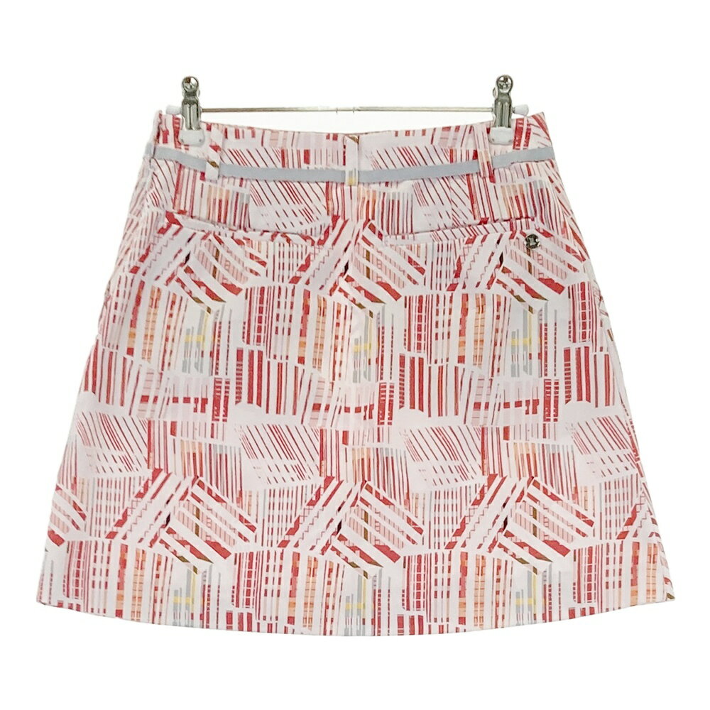 LANVIN SPORT ランバン スポール スカート 総柄 ホワイト系 36 【中古】ゴルフウェア レディース