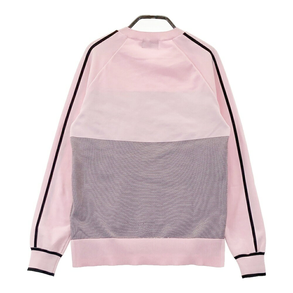 NEW BALANCE GOLF ニューバランス 2024年モデル 長袖ニットセーター ボーダー柄 ピンク系 0 【中古】ゴルフウェア レディース