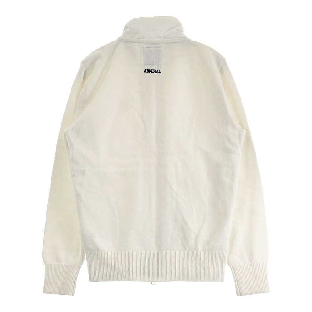 ADMIRAL アドミラル 中綿切替 長袖ニットジャケット ホワイト系 M 【中古】ゴルフウェア レディース