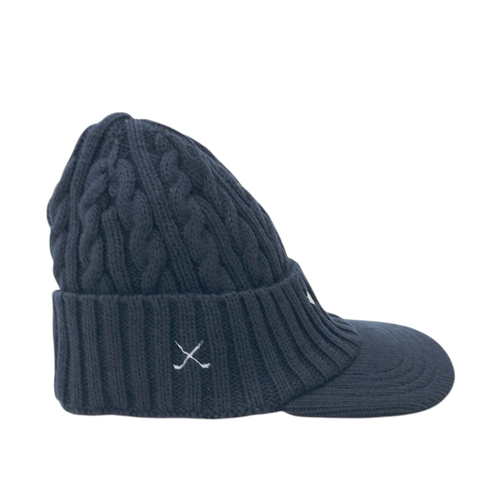 NEW ERA ニューエラ ×miffy ウール混 ニットキャップ ミッフィー ネイビー系 【中古】ゴルフウェア