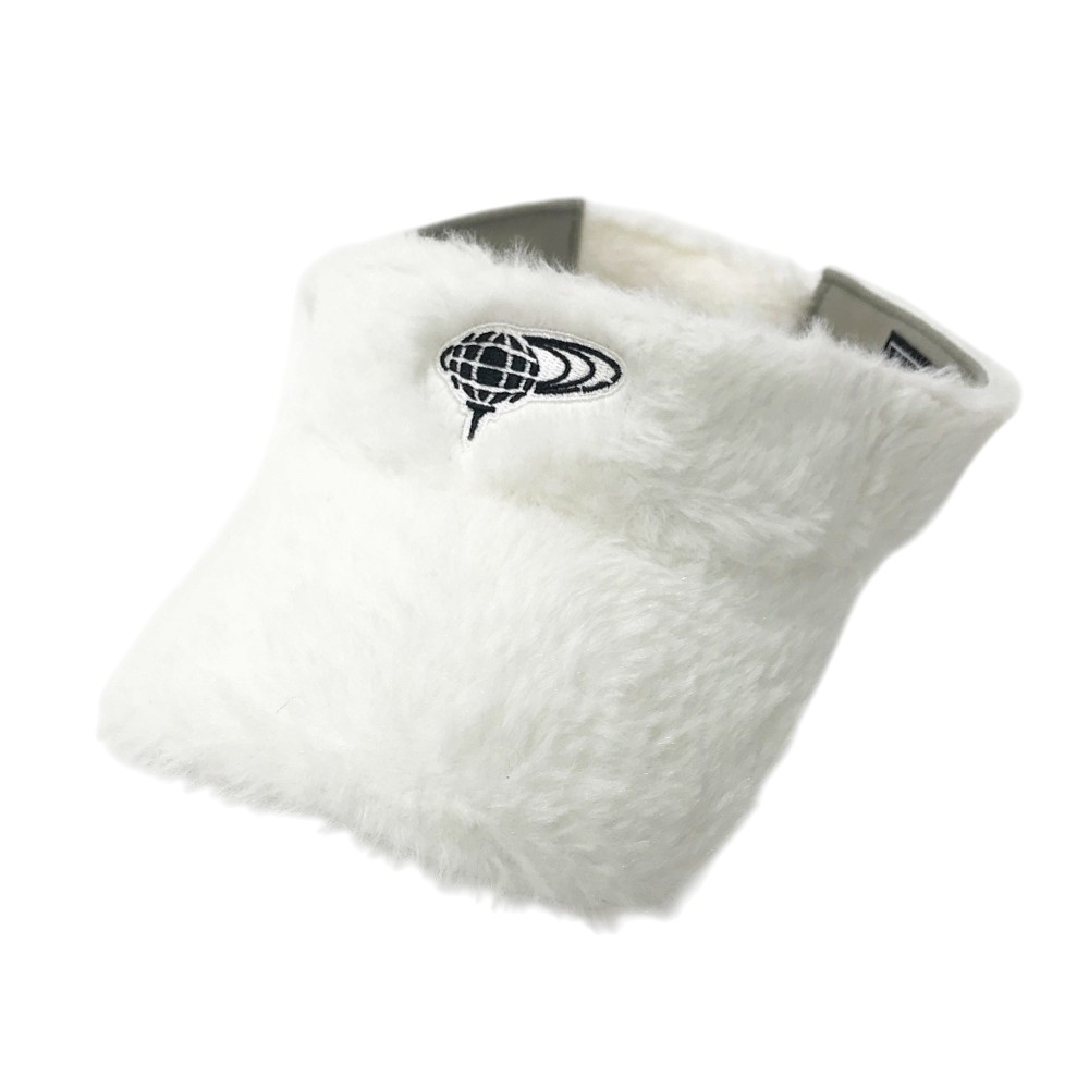 BEAMS GOLF ビームスゴルフ サンバイザー ファー ホワイト系 54-56cm 【中古】ゴルフウェア