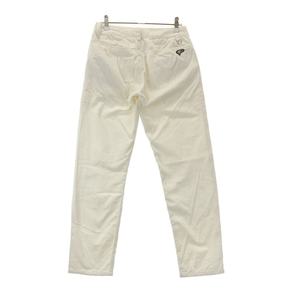BEAMS GOLF ビームスゴルフ コーデュロイパンツ ホワイト系 S 【中古】ゴルフウェア レディース