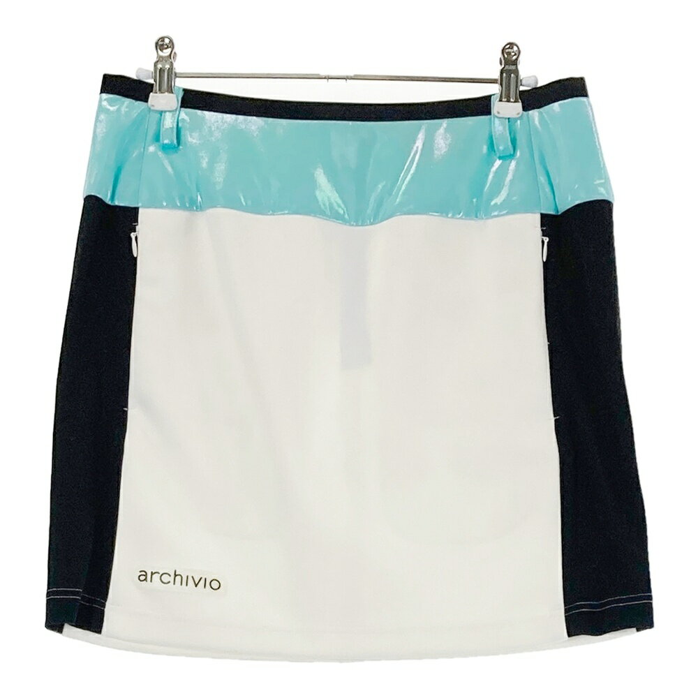 ARCHIVIO アルチビオ 中綿切替　スカート ホワイト系 38 【中古】ゴルフウェア レディース
