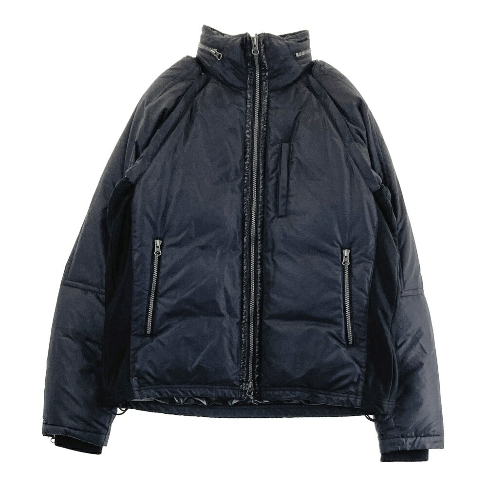 HEAL CREEK ヒールクリーク 2WAY ダウン ジップジャケット ブラック系 48 【中古】ゴルフウェア レディース