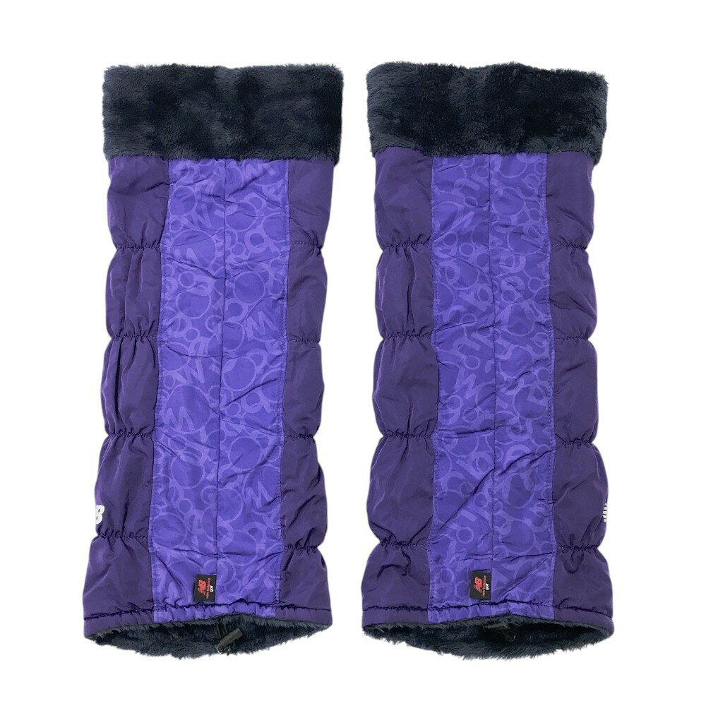 NEW BALANCE GOLF ニューバランス ボア 中綿 レッグウォーマー 総柄 パープル系 FR 【中古】ゴルフウェア