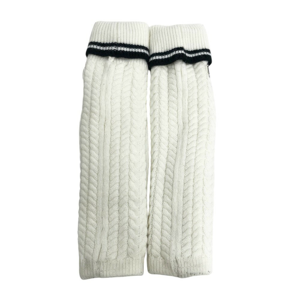 CUARTO UNITED クアルトユナイテッド 裏フリース ニット レッグウォーマー ホワイト系 FREE 【中古】ゴルフウェア