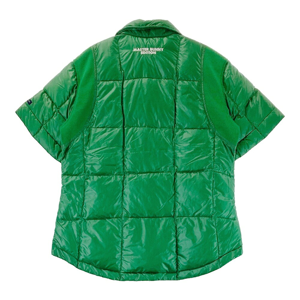 MASTER BUNNY EDITION マスターバニーエディション 半袖ダウンジャケット グリーン系 2 【中古】ゴルフウェア レディース
