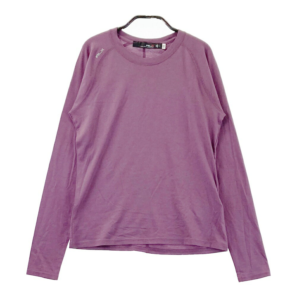 RLX ラルフローレン 長袖インナーTシャツ パープル系 S 【中古】ゴルフウェア レディース