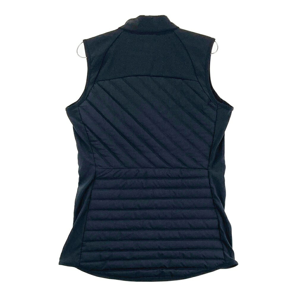 ADIDAS GOLF アディダスゴルフ FT5947 ジップ ダウンベスト ブラック系 L 【中古】ゴルフウェア レディース