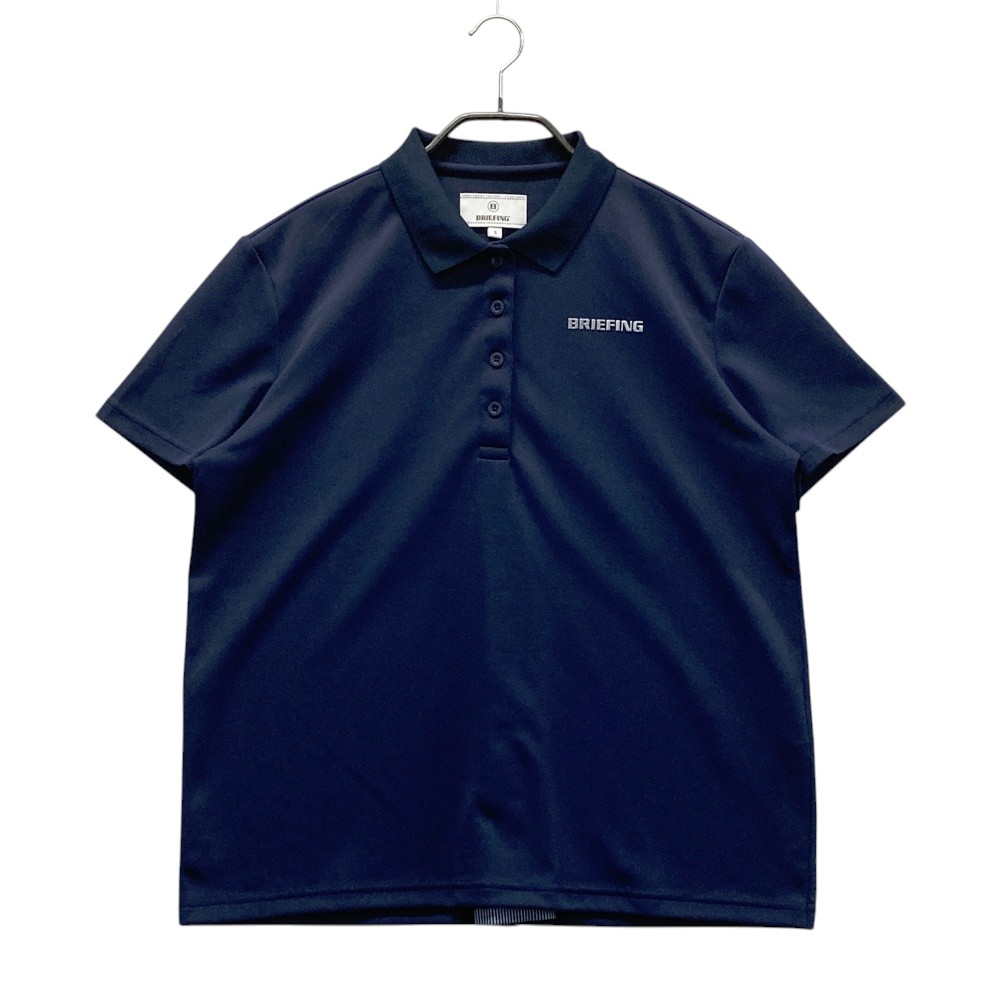 BRIEFING GOLF ブリーフィング 2025年モデル 半袖ポロシャツ ネイビー系 S 【中古】ゴルフウェア レディース