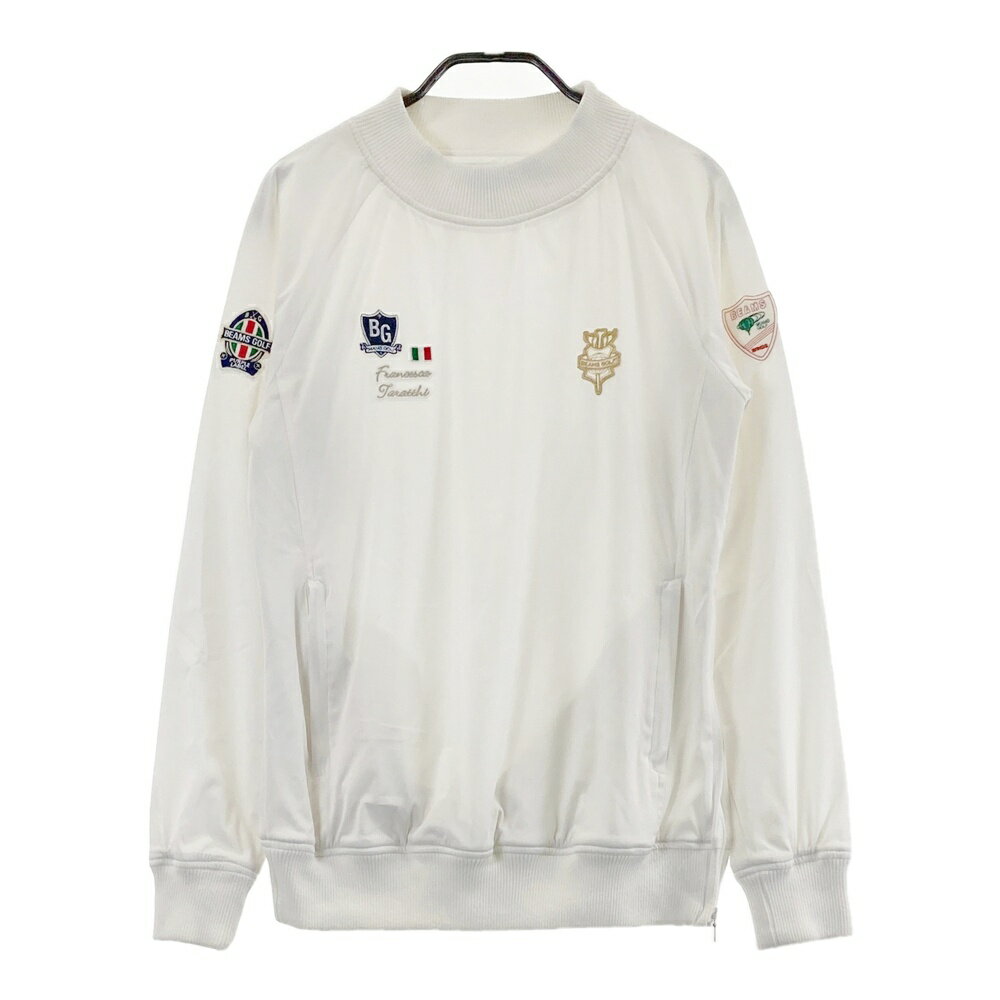 BEAMS GOLF ビームスゴルフ パープルレーベル モックネック ブルゾン ホワイト系 M 【中古】ゴルフウ...