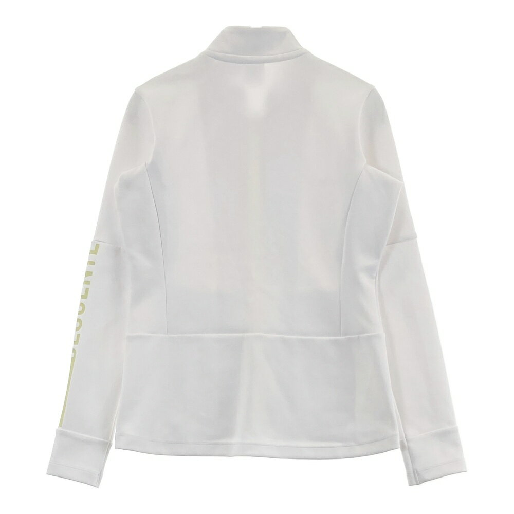 DESCENTE GOLF デサントゴルフ ジップジャケット ホワイト系 S 【中古】ゴルフウェア レディース