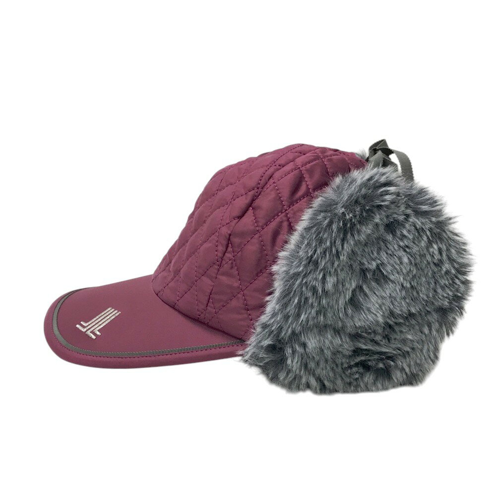 LANVIN SPORT ランバン スポール 中綿 耳当て付 キャップ パープル系 F 【中古】ゴルフウェア