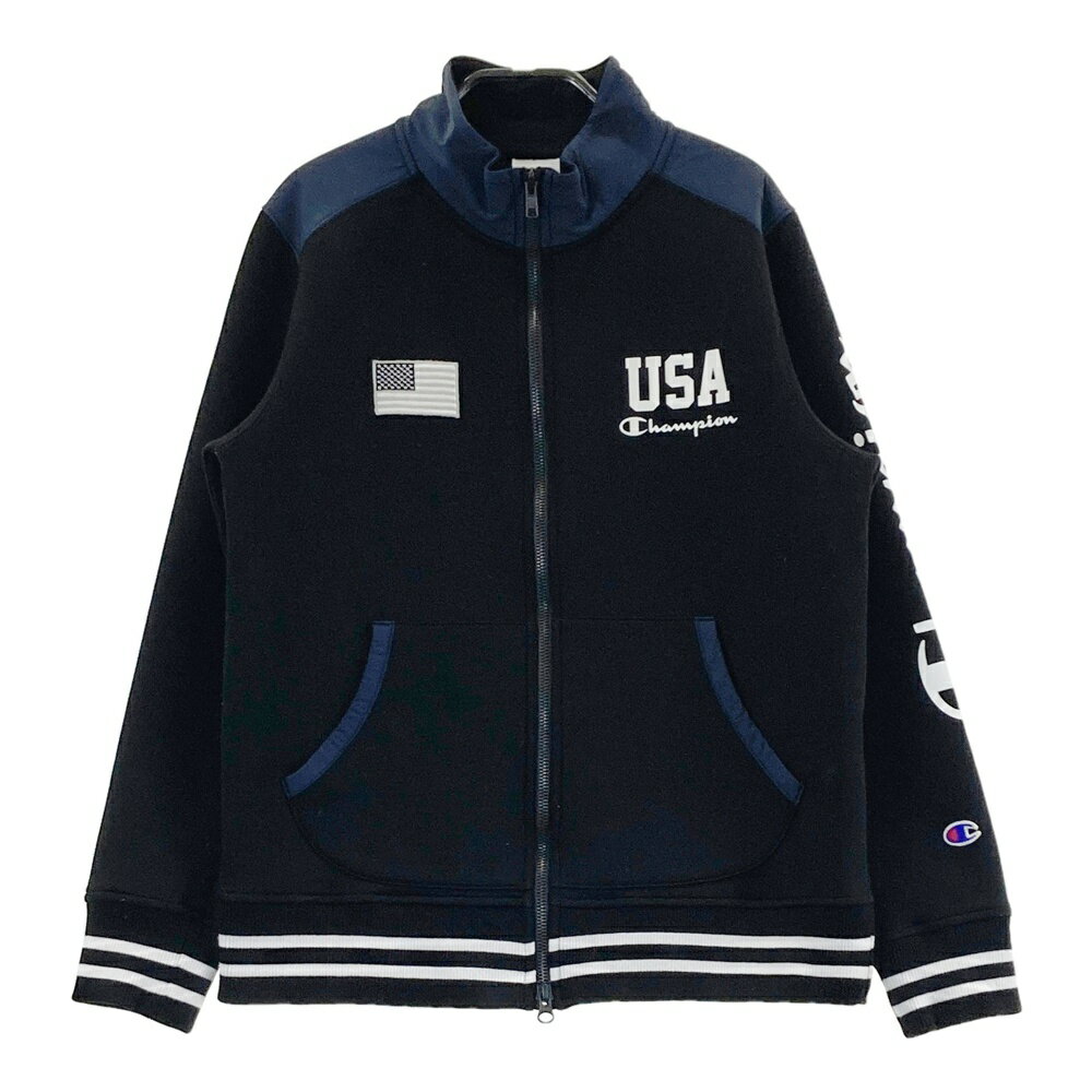 CHAMPION GOLF チャンピオンゴルフ ジップジャケット ブラック系 MEDIUM 【中古】ゴルフウェア レディース