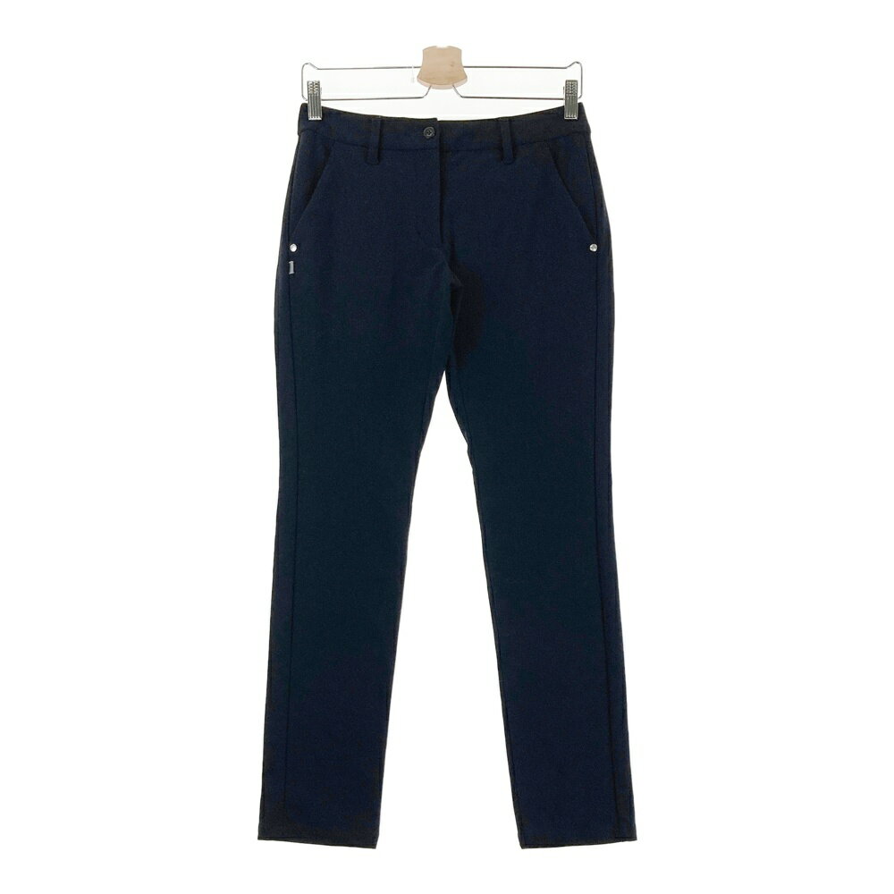 BRIEFING GOLF ブリーフィング ストレッチ ロングパンツ ブラック系 S 【中古】ゴルフウェア レディース