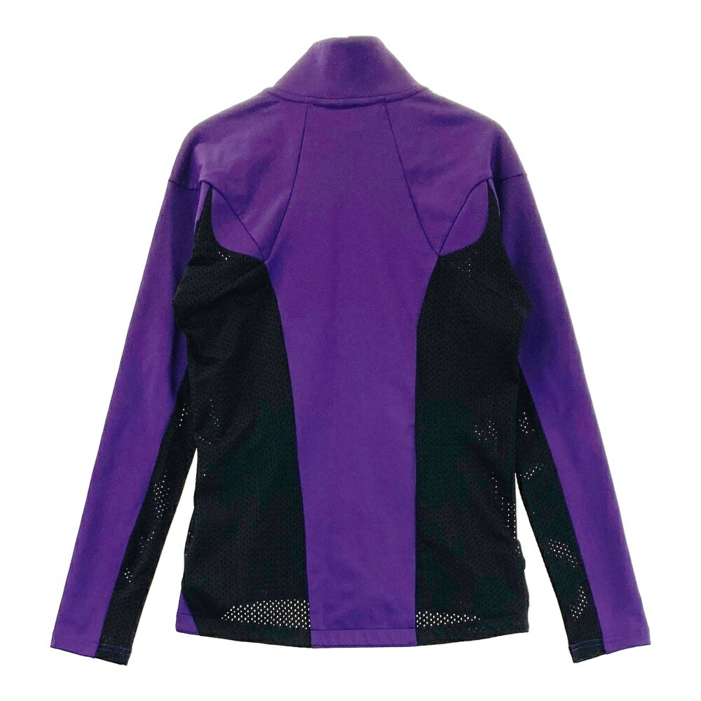DESCENTE GOLF デサントゴルフ メッシュ切替 長袖ジャケット パープル系 M 【中古】ゴルフウェア レディース