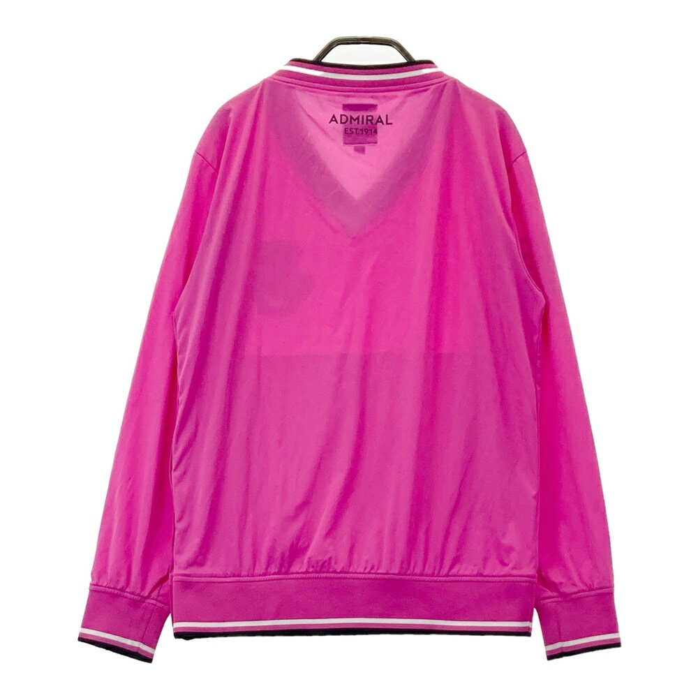ADMIRAL アドミラル 長袖 ナイロンブルゾン ピンク系 M 【中古】ゴルフウェア レディース
