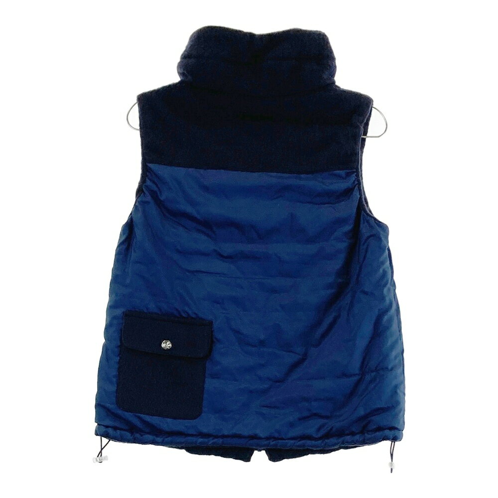 ARCHIVIO アルチビオ リバーシブル中綿ベスト ネイビー系 40 【中古】ゴルフウェア レディース