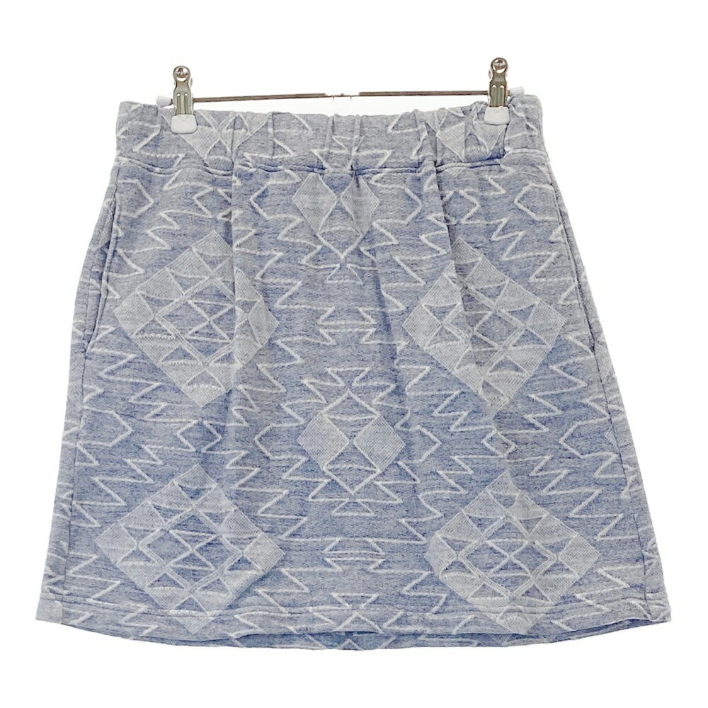 ZOY ゾーイ パイル地　スカート ブルー系 38 【中古】ゴルフウェア レディース
