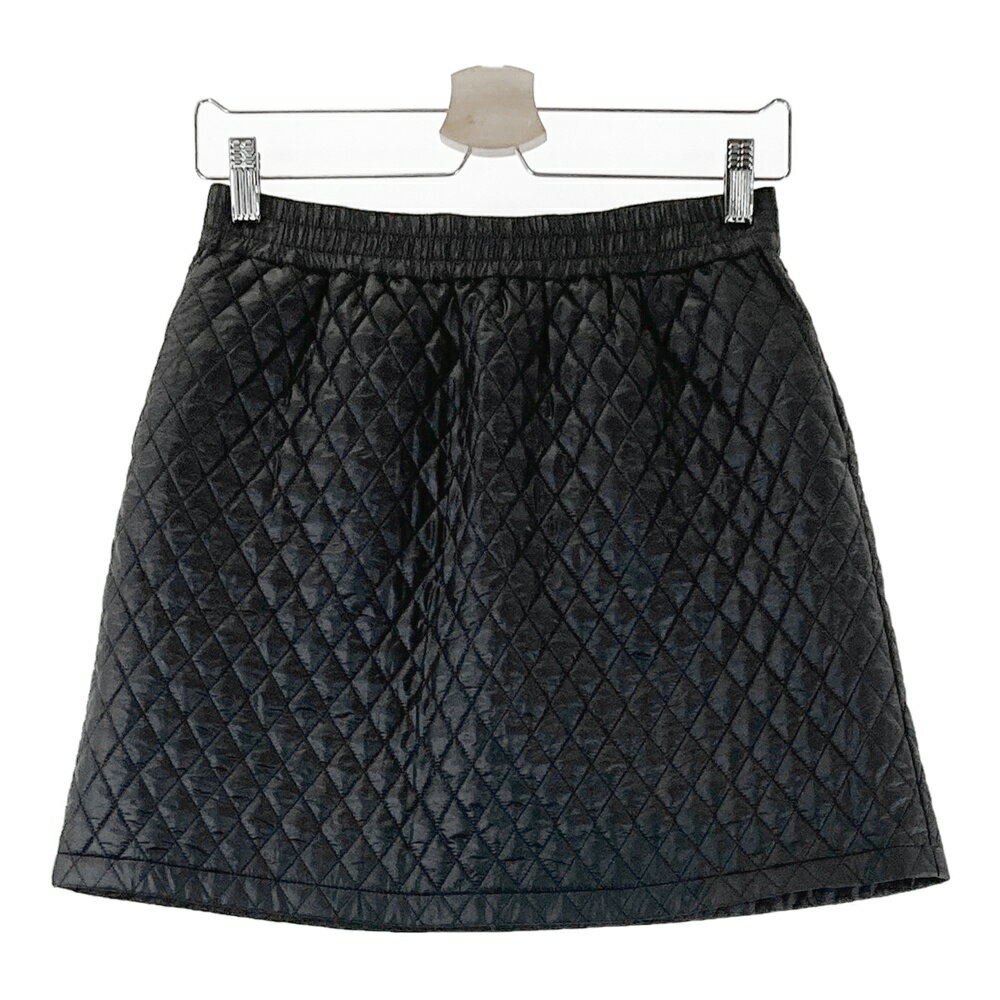 JUN&ROPE ジュン アンド ロペ キルティング 中綿スカート ブラック系 L 【中古】ゴルフウェア レディース
