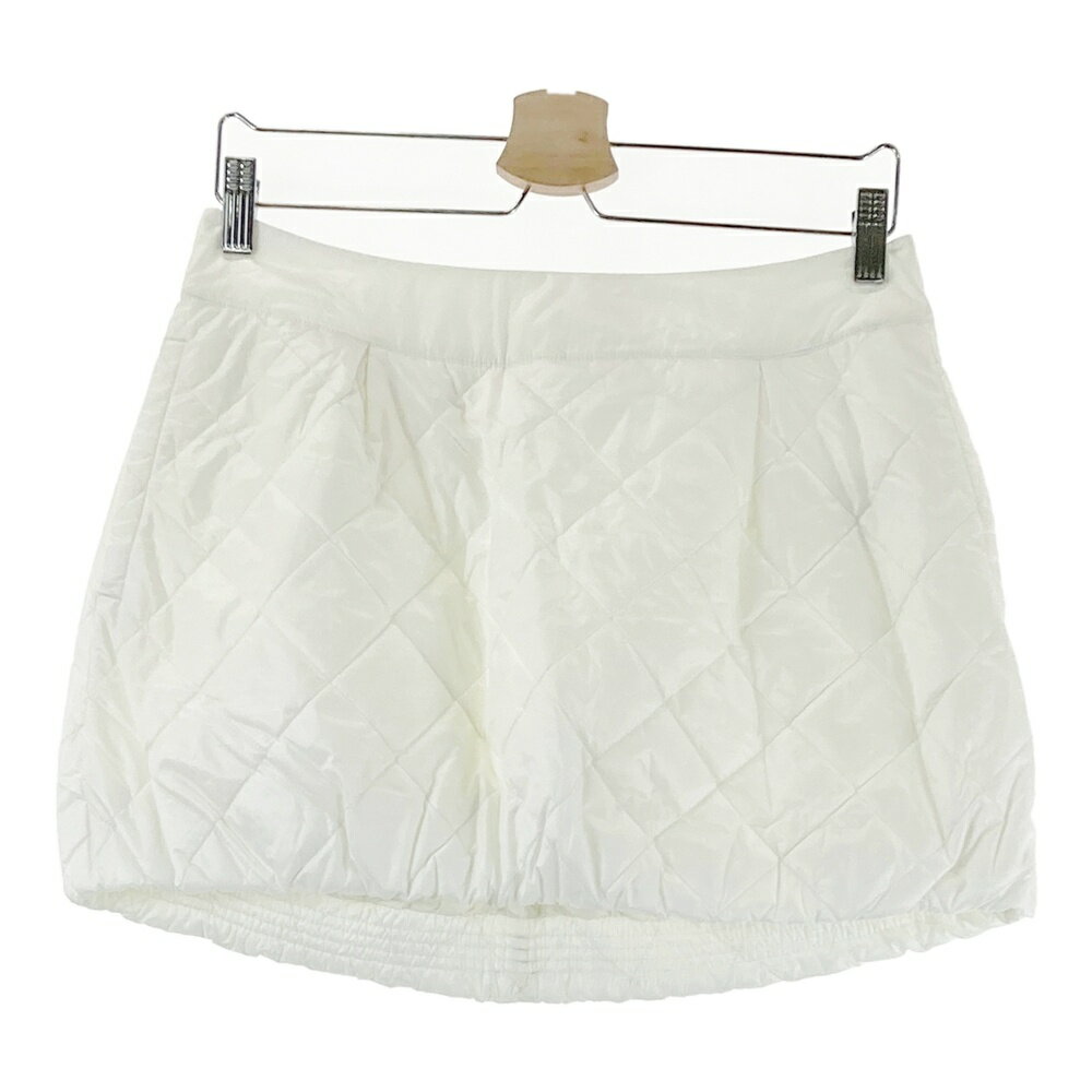 NIKE GOLF ナイキゴルフ 485704-105 キルティング 中綿スカート ホワイト系 4 【中古】ゴルフウェア レディース