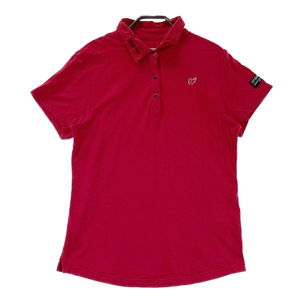 MASTER BUNNY EDITION マスターバニーエディション 半袖ポロシャツ レッド系 2 【中古】ゴルフウェア ..