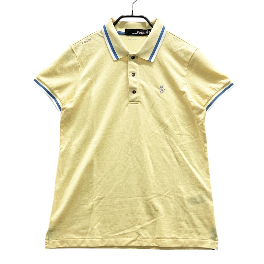 RLX ラルフローレン 半袖ポロシャツ イエロー系 S 【中古】ゴルフウェア レディース