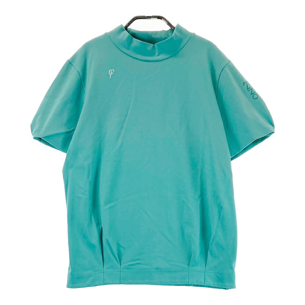 23fondation 23区 ハイネック 半袖Tシャツ グリーン系 2 【中古】ゴルフウェア レディース