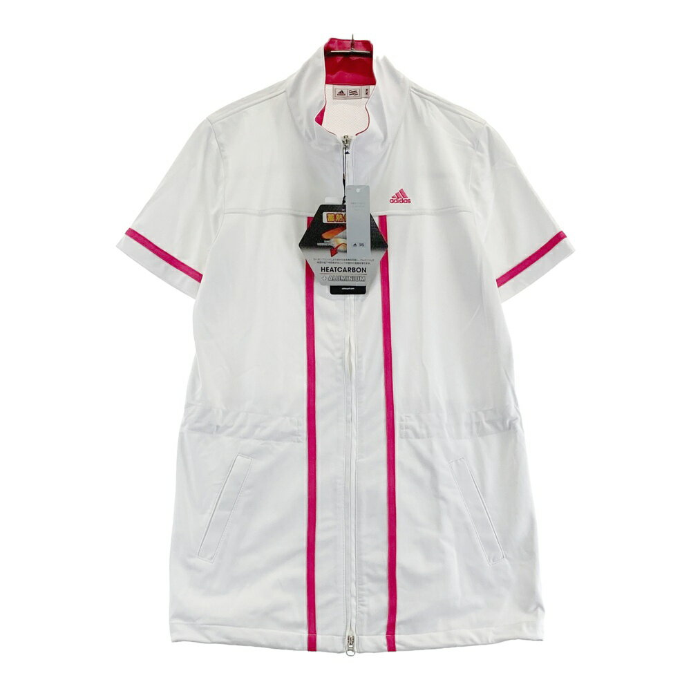 ADIDAS GOLF アディダスゴルフ 蓄熱半袖ワンピース ホワイト系 M 【中古】ゴルフウェア レディース