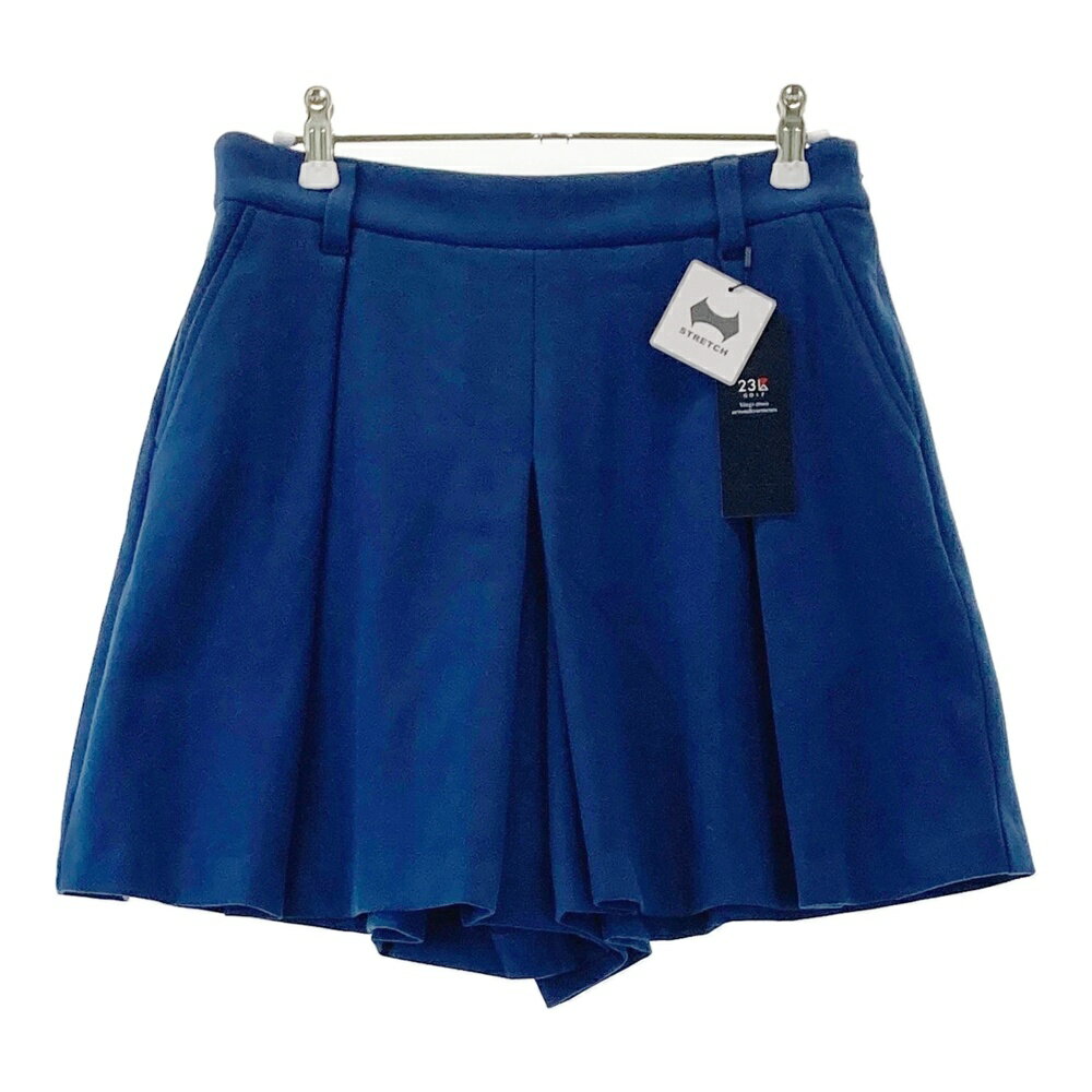 23区GOLF ニジュウサンクゴルフ キュロットパンツ ブルー系 1 【中古】ゴルフウェア レディース