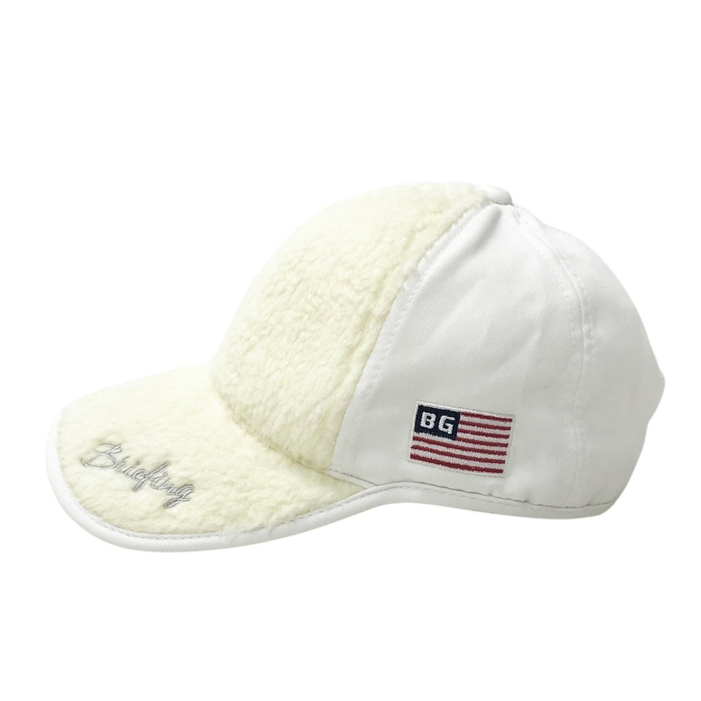 BRIEFING GOLF ブリーフィング ボア切替 キャップ ホワイト系 FREE 【中古】ゴルフウェア