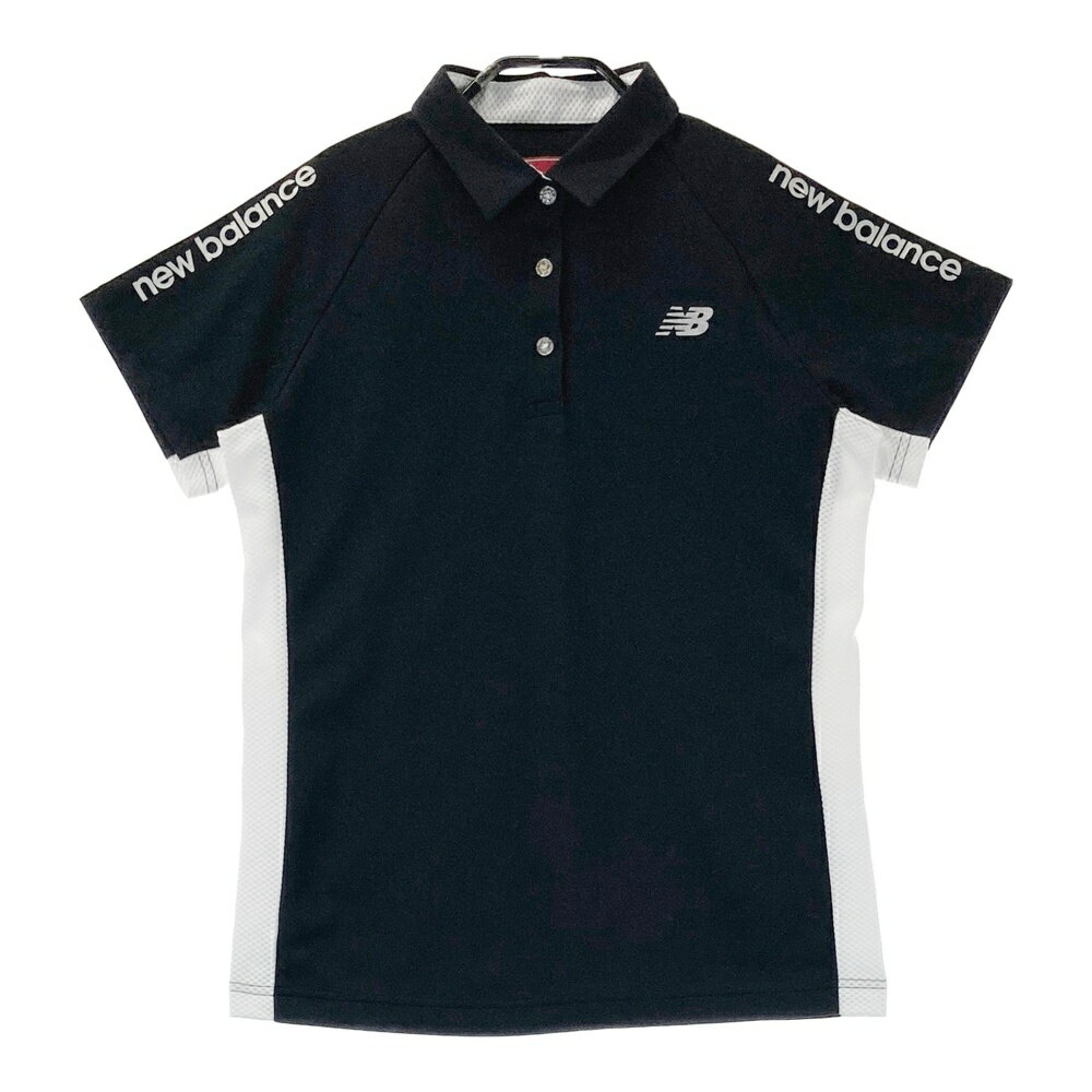 NEW BALANCE GOLF ニューバランス 半袖ポロシャツ ブラック系 2 【中古】ゴルフウェア レディース