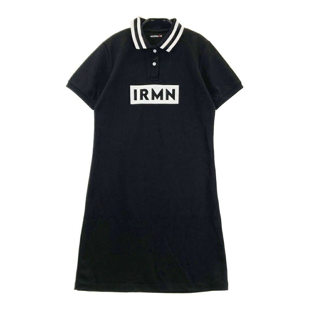IRISHMAN アイリッシュマン 半袖ワンピース ブラック系 M 【中古】ゴルフウェア レディース