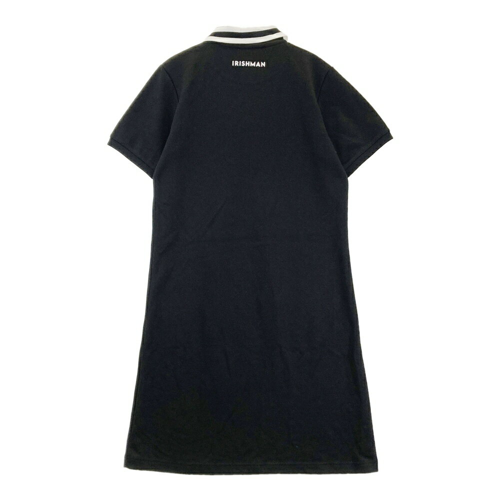 IRISHMAN アイリッシュマン 半袖ワンピース ブラック系 M 【中古】ゴルフウェア レディース