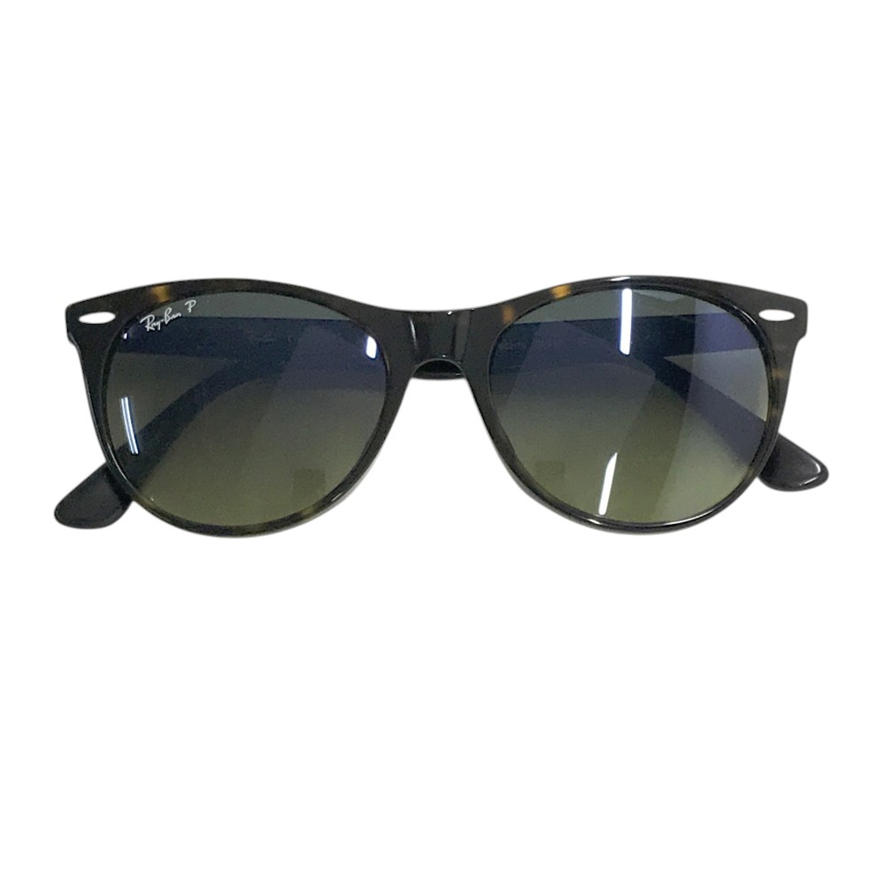 RAY BAN レイバン RB2185F サングラス ウェイファーラー2 ボストン型 べっ甲 ブラウン系 55□18 150 【中古】レディース