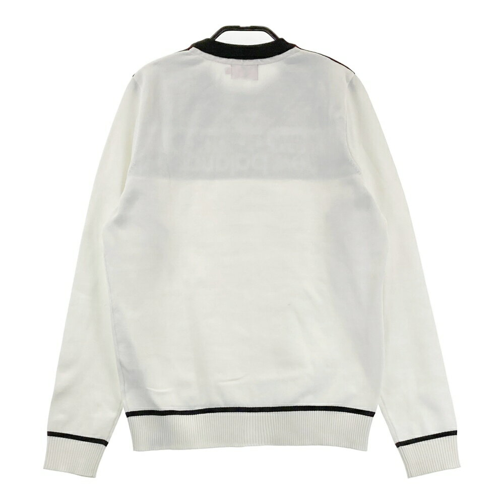 NEW BALANCE GOLF ニューバランス フロントロゴ 長袖ニットセーター ホワイト系 1 【中古】ゴルフウェア レディース