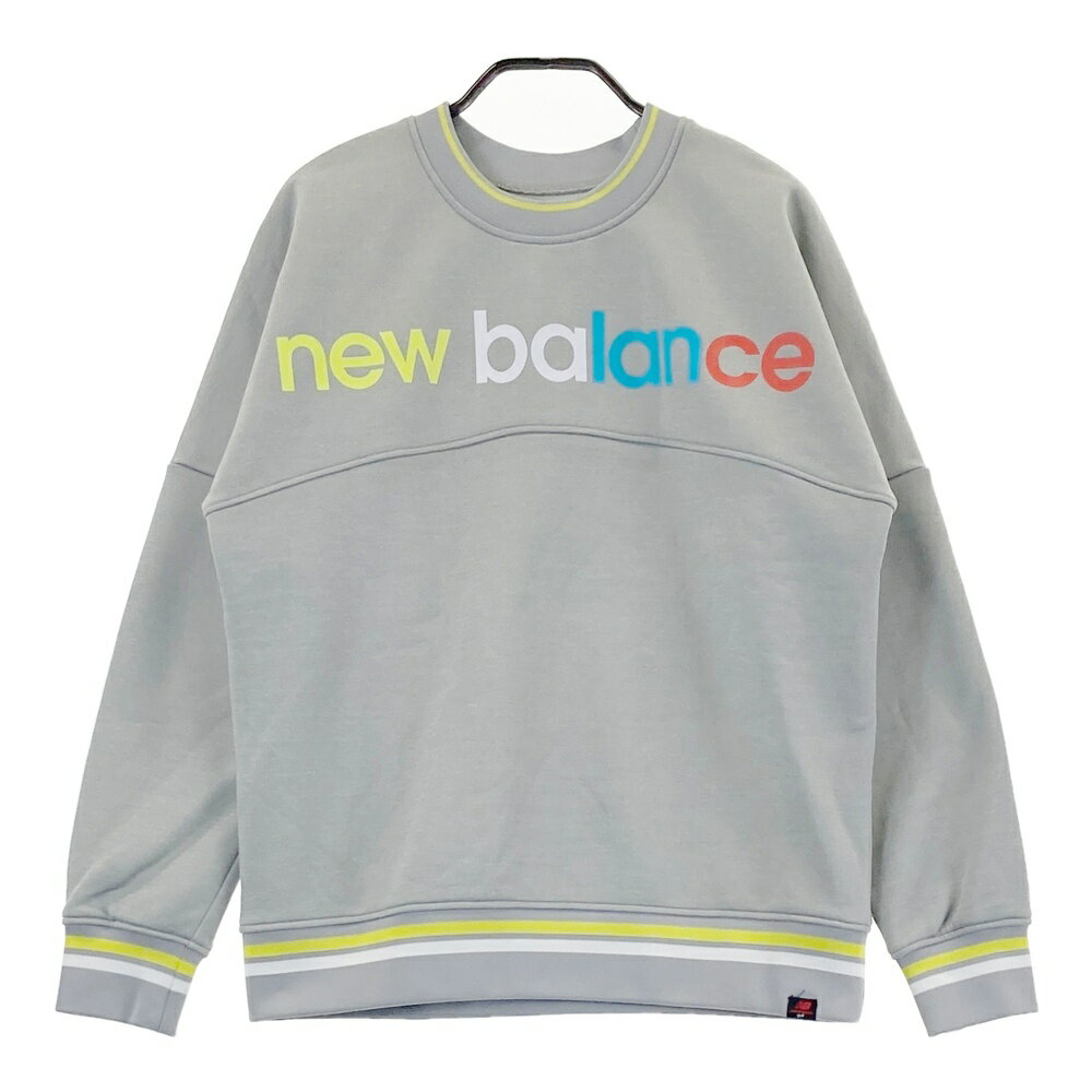 NEW BALANCE GOLF ニューバランス 裏フリース スウェット トレーナー グレー系 2 【中古】ゴルフウェア レディース