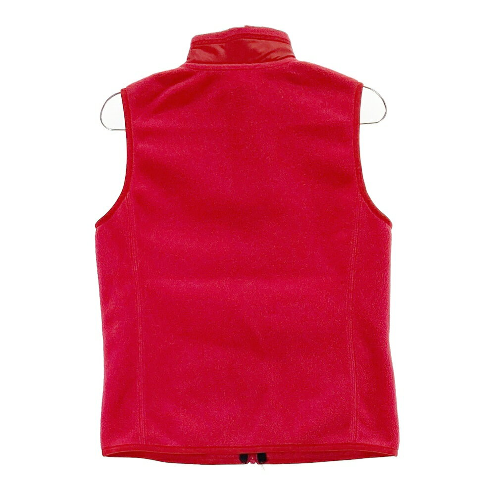 23区GOLF ニジュウサンクゴルフ フリース ジップベスト レッド系 1 【中古】ゴルフウェア レディース