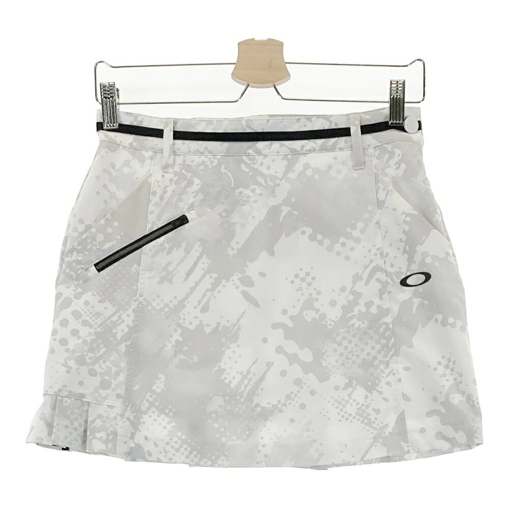 OAKLEY オークリー FOA500533 スカート スカル×カモフラ柄 ホワイト系 M 【中古】ゴルフウェア レディ..