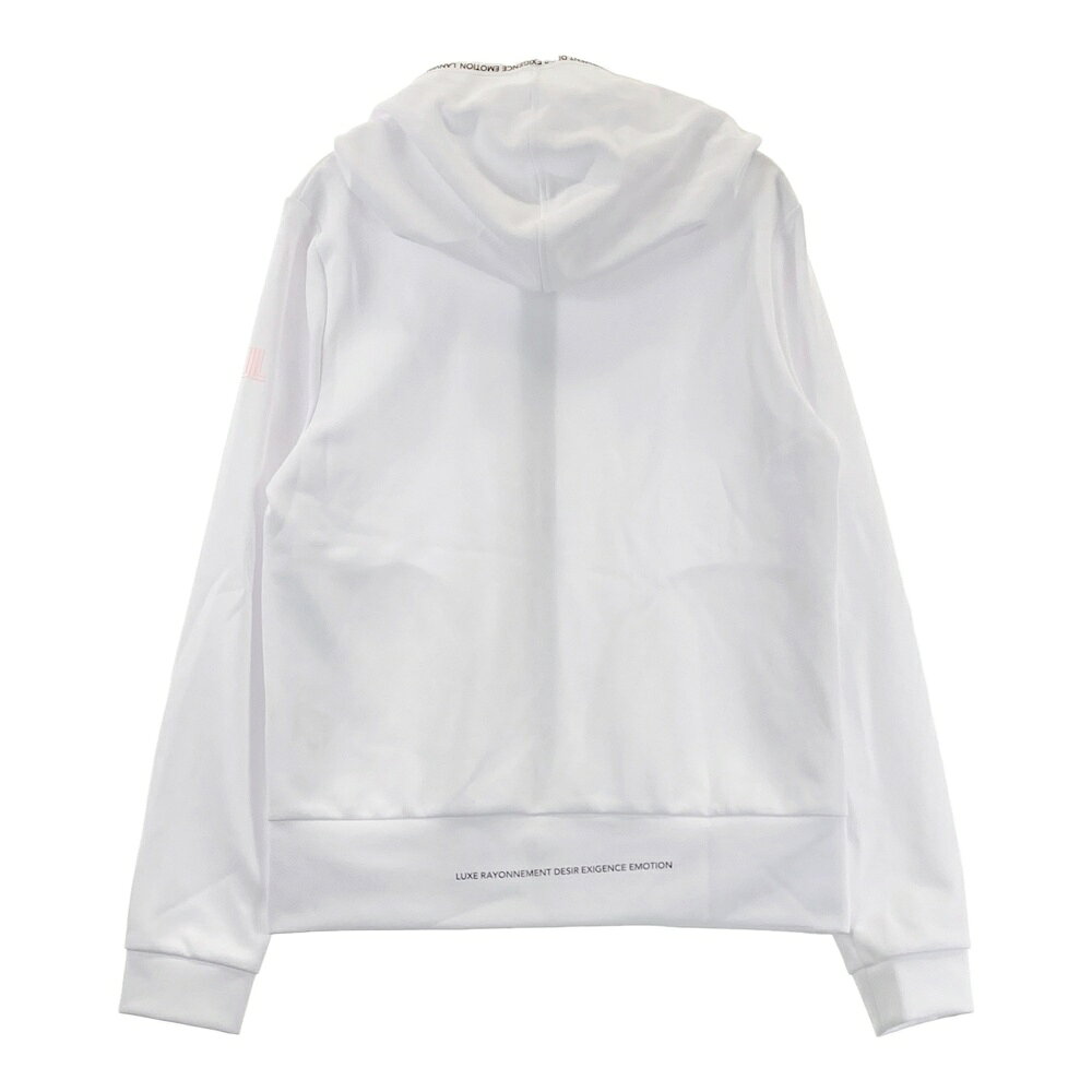 LANVIN SPORT ランバン スポール フード付 ジップジャケット ホワイト系 S 【中古】ゴルフウェア レディース