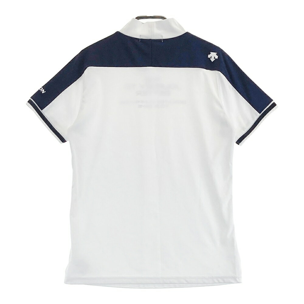 SRIXON スリクソン by DESCENTE ハイネック 半袖Tシャツ ホワイト系 M 【中古】ゴルフウェア レディース