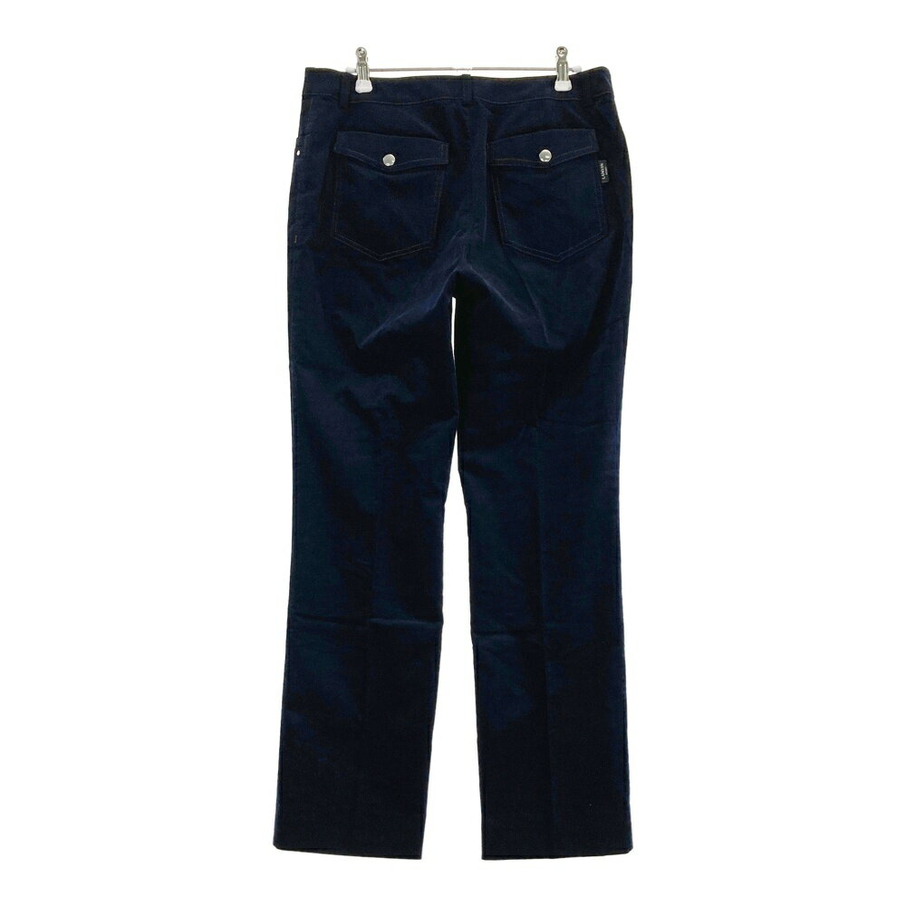 LANVIN SPORT ランバン スポール 蓄熱 ストレッチパンツ ネイビー系 42 【中古】ゴルフウェア レディース