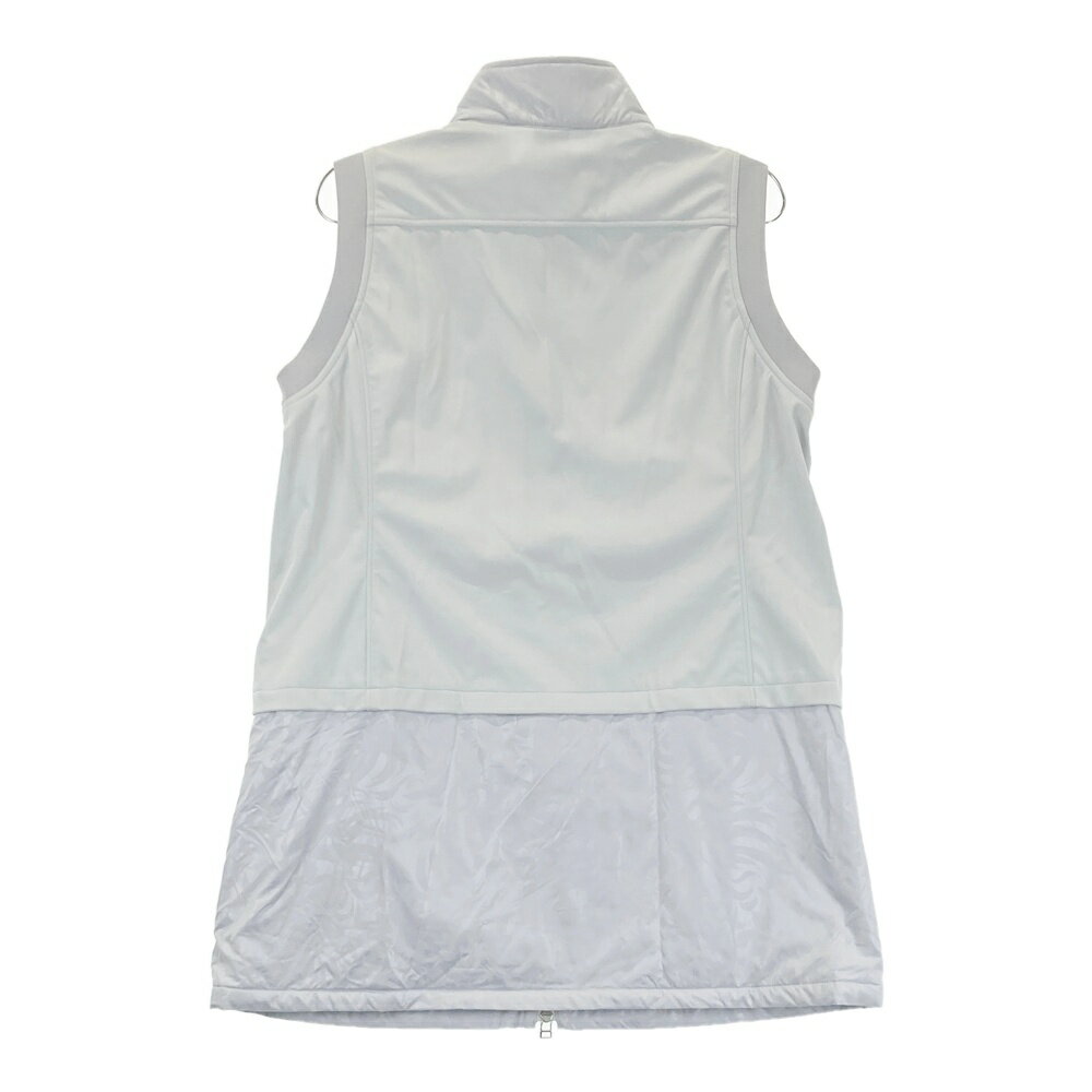 HONMA ホンマゴルフ 中綿 ジップベスト チュニック丈 総柄 グレー系 【中古】ゴルフウェア レディース