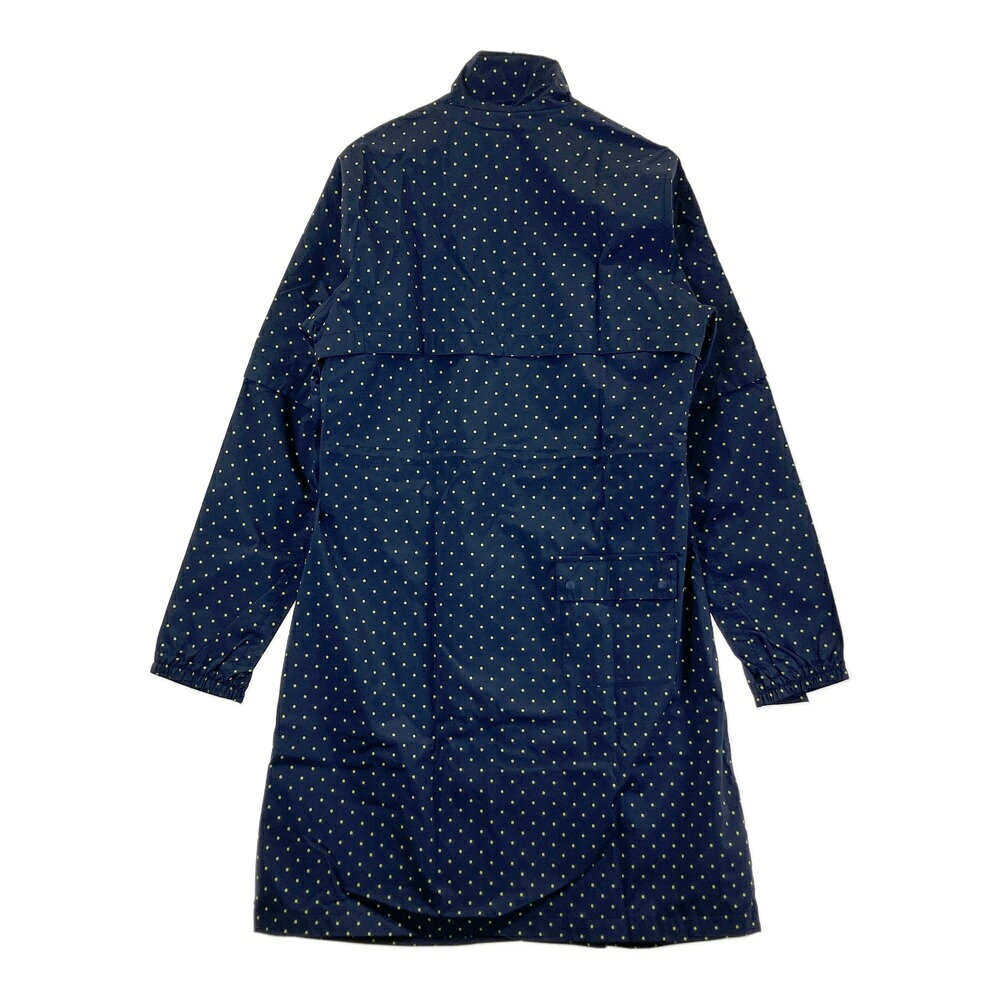 ADIDAS GOLF アディダスゴルフ A04166 2WAY レインワンピース ドット 総柄 ネイビー系 OT 【中古】ゴルフウェア レディース