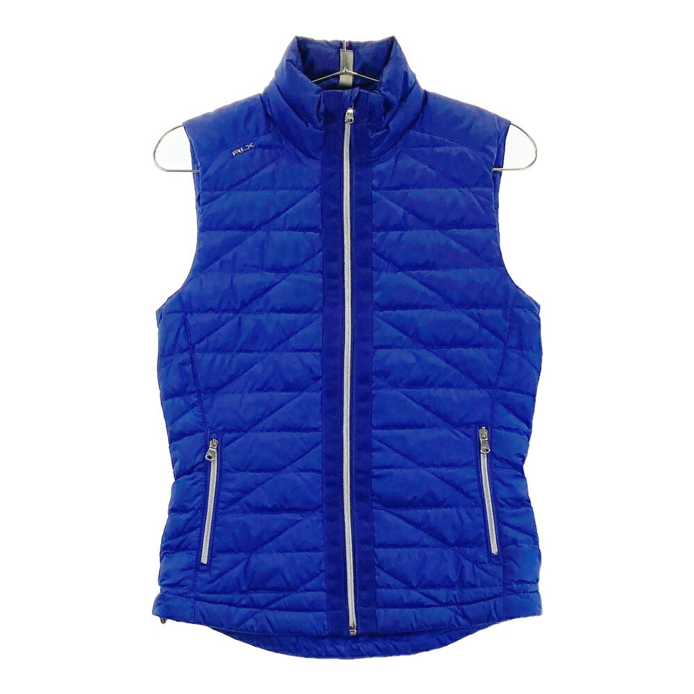 RLX ラルフローレン ダウンベスト ブルー系 XS 【中古】ゴルフウェア レディース