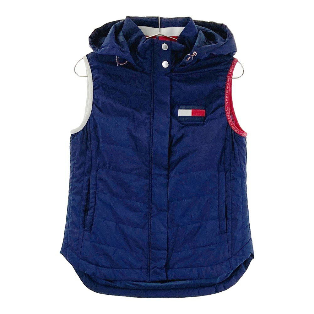 TOMMY HILFIGER GOLF トミー ヒルフィガーゴルフ 2WAY 中綿 ジップベスト ネイビー系 M 【中古】ゴルフ..