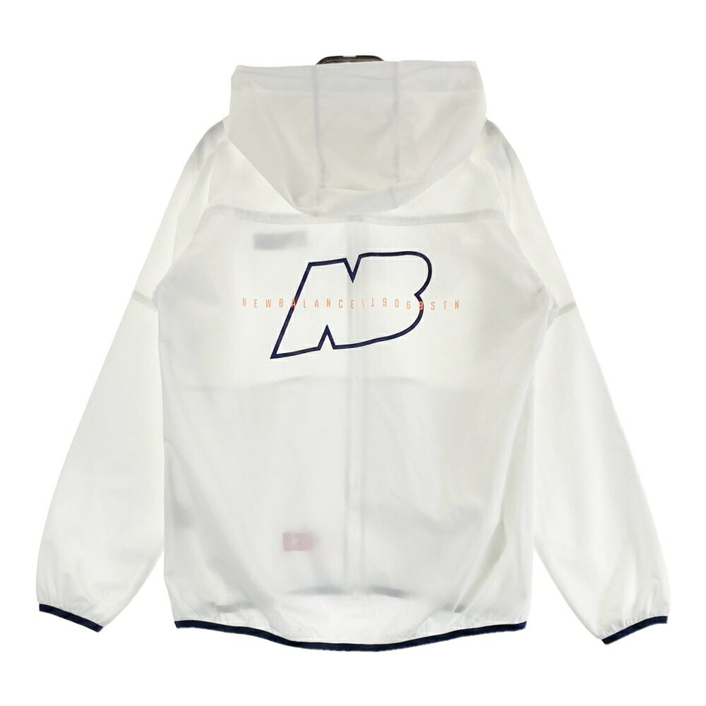 NEW BALANCE GOLF ニューバランス メッシュ ジップパーカー ホワイト系 2 【中古】ゴルフウェア レディース