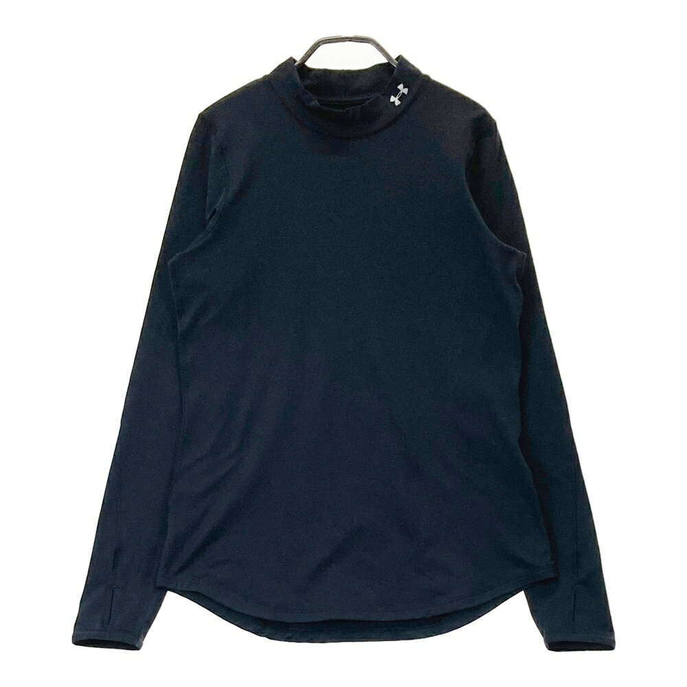 UNDER ARMOUR アンダーアーマー STYLE 1342014 ハイネック 長袖インナーTシャツ ブラック系 XL 【中古】ゴルフウェア レディース